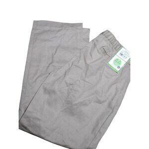 Real School Girls School Uniform Khaki Flat Front Low Rise Pant Size 18‎ 1/2